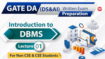 Introduction to DBMS (L-1) | GATE DA 2024 preparation started separate for CS, Non CS students