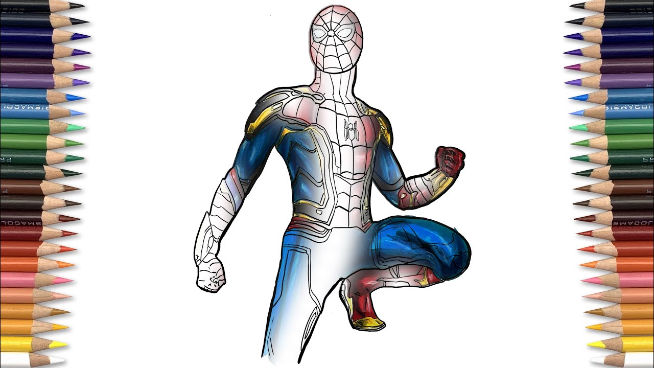 67 Collection Spider Man No Way Home Colouring Pages  Latest Free