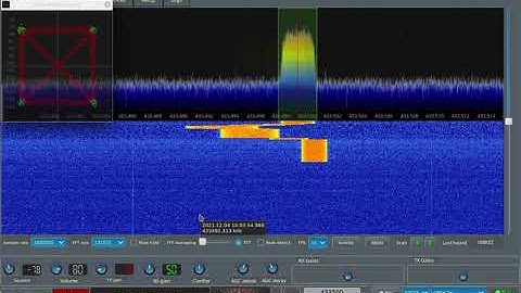 DQPSK example transmissions with GNU radio, LimeSDR-mini and LimeRFE frontend