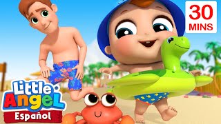 ¡Vamos a la Playa con Bebé Juan! | Canciones Infantiles con Bebé Juan🎵| Little Angel Español