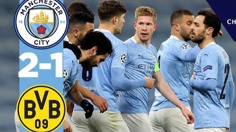 Manchester city stunned by Dortmund by 2-1 extended highlights and videos