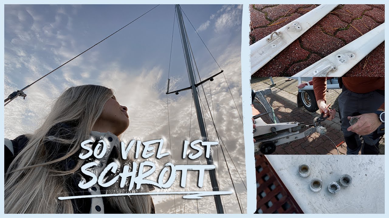 ⁣SALINGE SCHROTT, ANTENNE KAPUTT USW. | Am Mast der MEERA ist sehr viel SCHROTT | Mastlegen im Winter