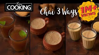 Chai 3 ways | Kattan Chai | Masala Chai | Ginger Cardamom Tea