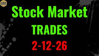 Stock Market Trade ideas and key levels. 2-12-26