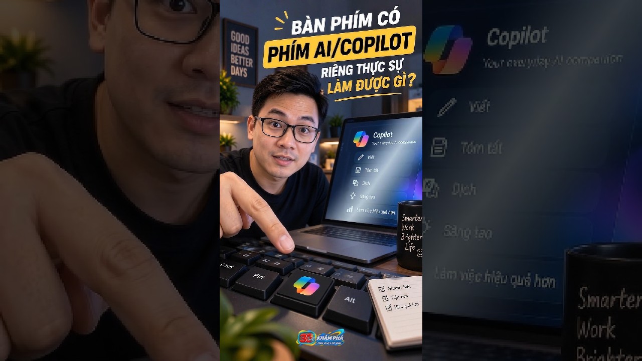 Bàn phím có phím AI/Copilot riêng thực sự làm được gì?