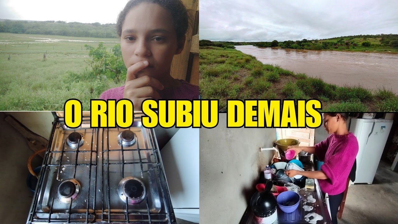 chuva não para aqui na roça… olha o que aconteceu com o rio 😥