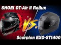 Shoei GT-Air II Helmet VS. Scorpion EXO-ST1400 Helmet | Sportbike Track Gear