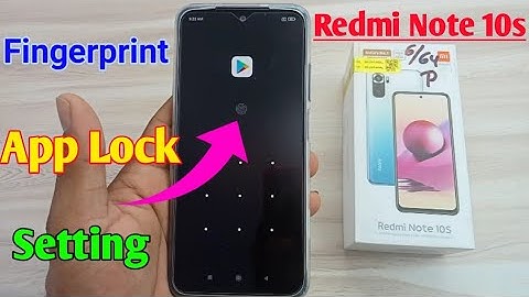 redmi Note 10s fingerprint app lock setting / redmi note 10s me app me fingerprint lock Kaise lagaye