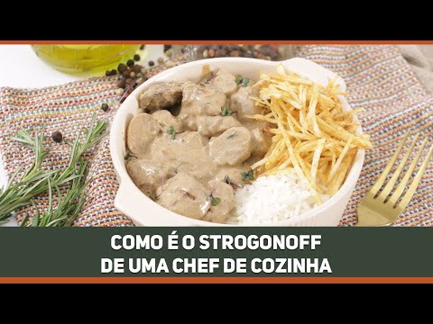 PARE DE FAZER STROGONOFF ERRADO! Receita de Strogonoff de Chef com Batata Palha feita em Casa!