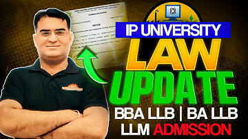 IP UNIVERSITY Round 1 Counselling Starts BA LLB & BBA LLB🔥| Latest Update ✅ | Must Watch!