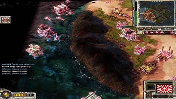 Red Alert 3 C&C(Epic War Mod 2.3) Japan vs 5 Brutal AI