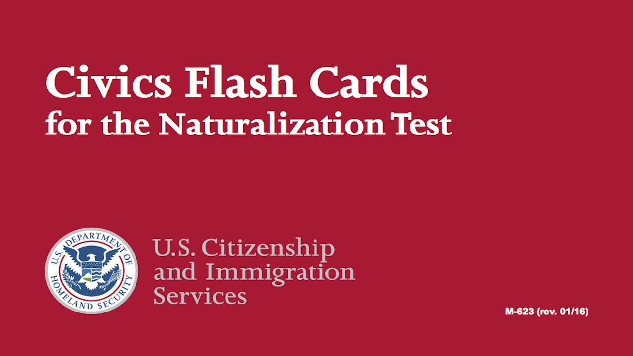 US Citizenship Naturalization Test Reviewer OFFICIAL USCIS Flash Cards with Audio Updated March
