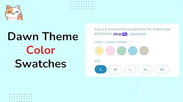 Shopify dawn theme color swatches  | Promotional Video