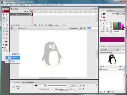 Draw cartoon with onion skin tool in Flash CS3