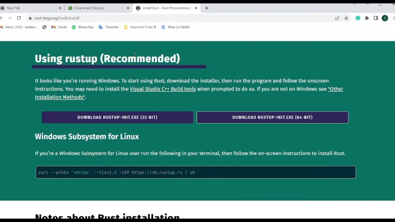 Windows installation of Rust Cargo Solana and Anchor YouTube
