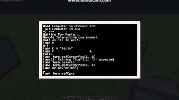 Minecraft: ComputerCraft - "Remote Interactive Lua prompt."