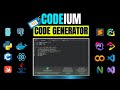 Codeium free  powerful ai code generator installation  testing