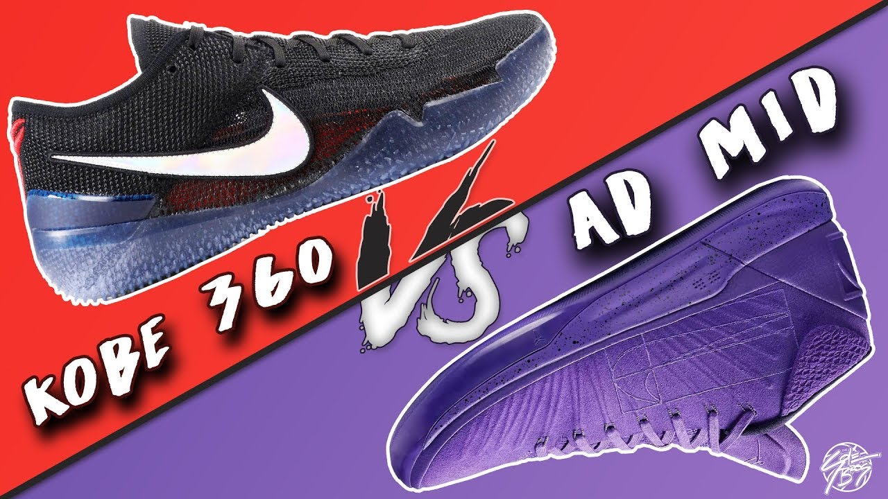 Nike Flyknit Kobe Ad Nxt 360 Vs Kobe Ad Mid! - Youtube