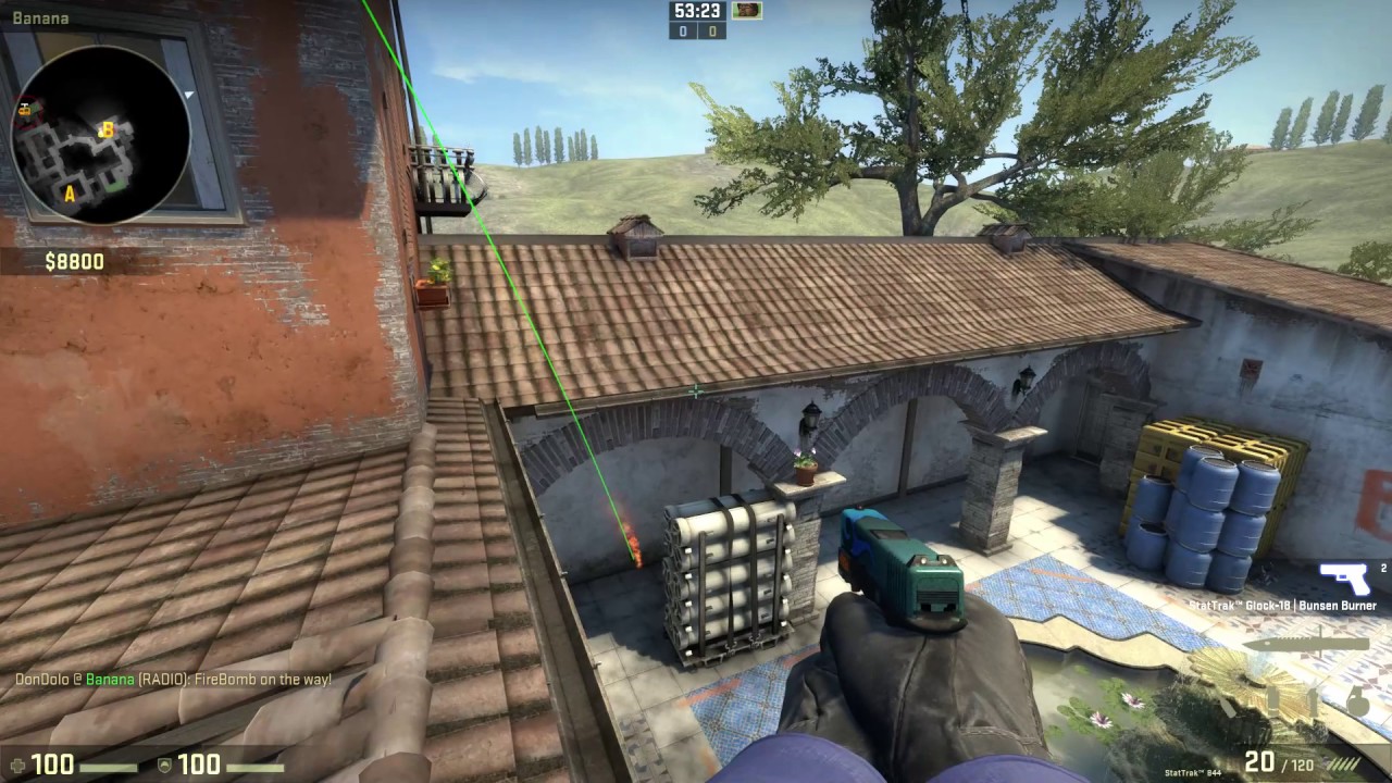 Inferno B site take with molotovs (128 tick) - YouTube