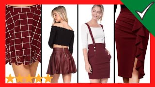 🔴 Faldas y como COMBINAR faldas color Vino - YouTube