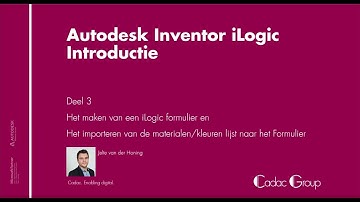How to iLogic, #3 het maken van een iLogic formulier en het importeren van de materialen-/kleurlijst