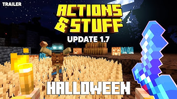 ACTIONS & STUFF 1.7 HALLOWEEN SPOOKY UPDATE TRAILER in Minecraft Bedrock