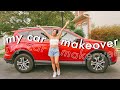 clean and decorate my NEW car with me! car makeover!