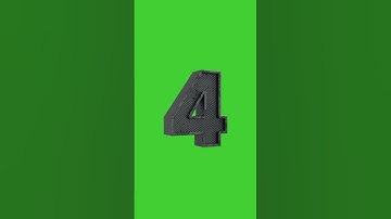 9 to 0 3D Numbers Countdown  with Voice Over | GREEN SCREEN