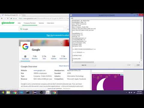 glassdoor.com scraper bot tester JAVA Selenium