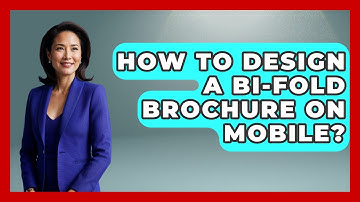 How To Design A Bi-Fold Brochure On Mobile? - Graphic Design Nerd