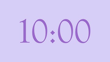 10-Minute Countdown Timer | Moonraker × Amethyst (Larger Digits)