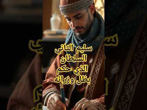 سليم الثاني السلطان الذي حكم بظل وزرائه الذكاء الاصطناعي الدولة العثمانية
