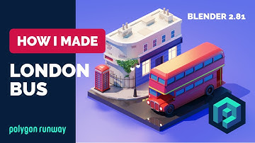 London Bus in Blender 2.8 - Low Poly 3D Modeling