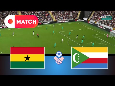 GHANA Vs COMOROS World Cup Qualifying 2025 Match Simulation EFootball Pes 21 Gameplay 