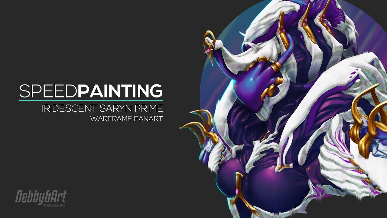 Speedpaint Iridescent Saryn Prime Warframe Fanart Youtube