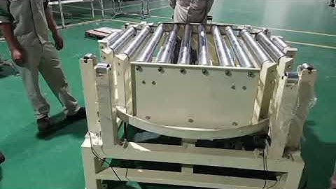 Băng tải con lăn Xoay 90 độ  tải pallet 3000kg #bangtai #conveyor