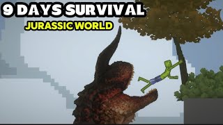 Melon Npc Survives 9 Days In Juric World Melon Playground 33.5