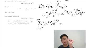 Worked Solution to STEP 3 2021 Question 11 (Probability Distribution Question)