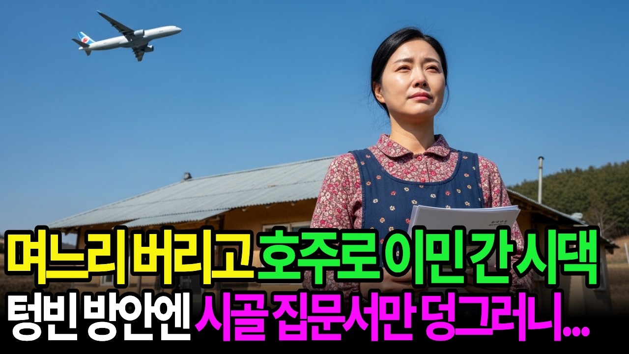 며느리 버리고 호주로 이민 간 시댁, 텅빈 방안엔 시골 집문서만 덩그러니