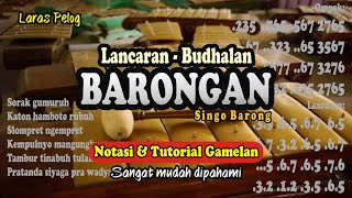 Notasi Budhalan Barongan Ki Bagong Darmono