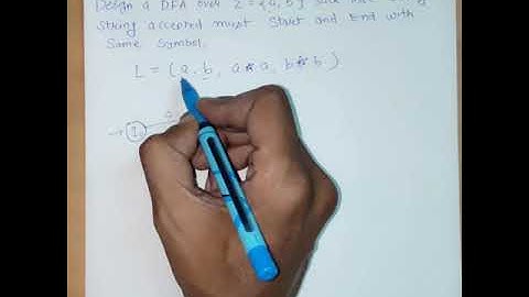 DFA ( Example - 5 )  DFA for Starting and Ending With Same Symbol