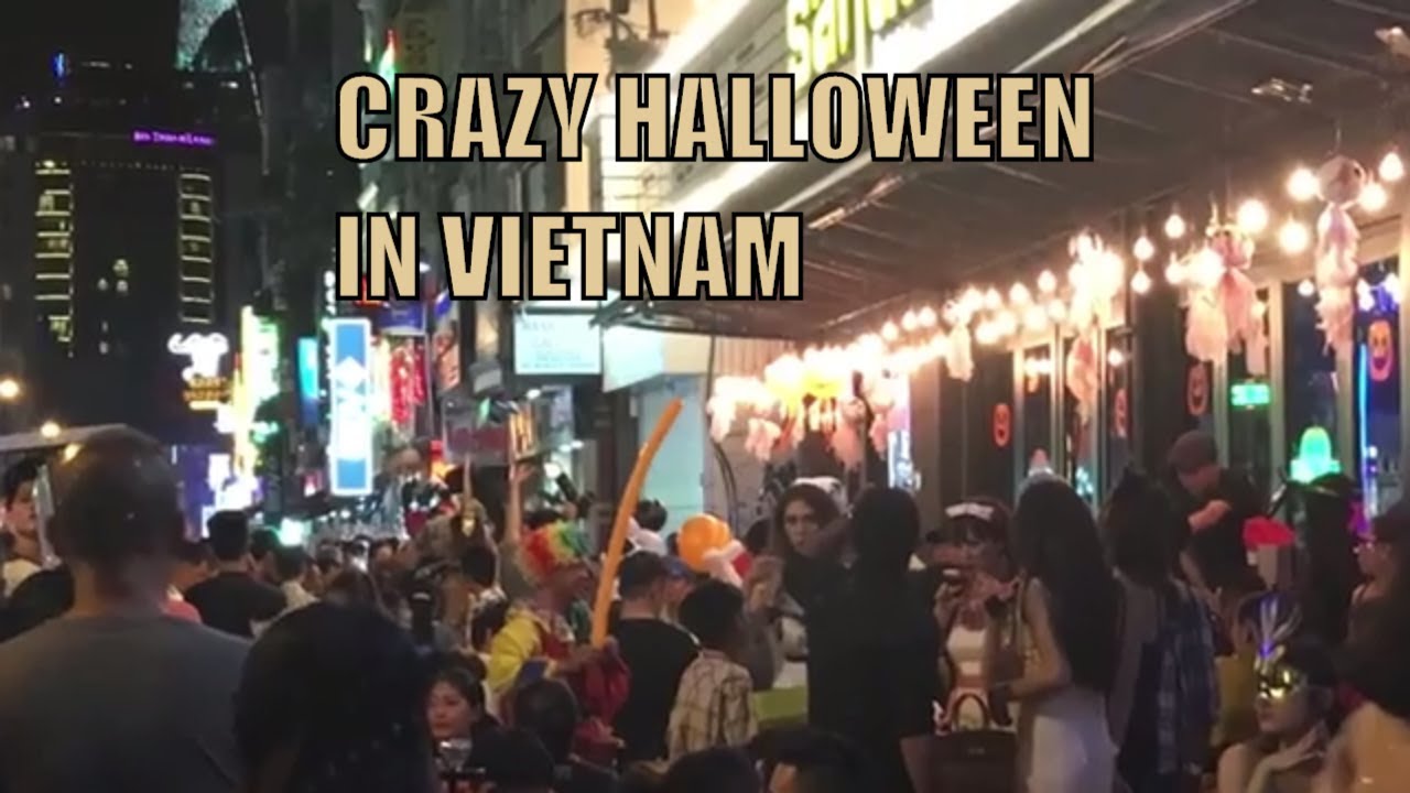 Halloween in Vietnam Costume Hunting & Crazy Party YouTube