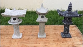 Diy, lanterna de pedra (chinesa) com garrafa pet, stone lantern, Torô.