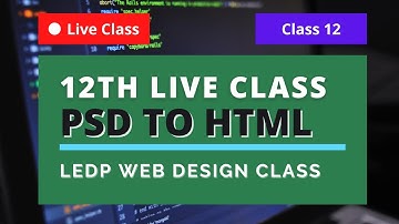 12th Class LEDP Web Design and Development Course - 27th September 2020