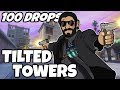 I Dropped Tilted Towers 100 Times And This Is What Happened (Fortnite)