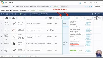 OpenBOM Labs - Sneak Peek of new filtering in BOMs and catalogs
