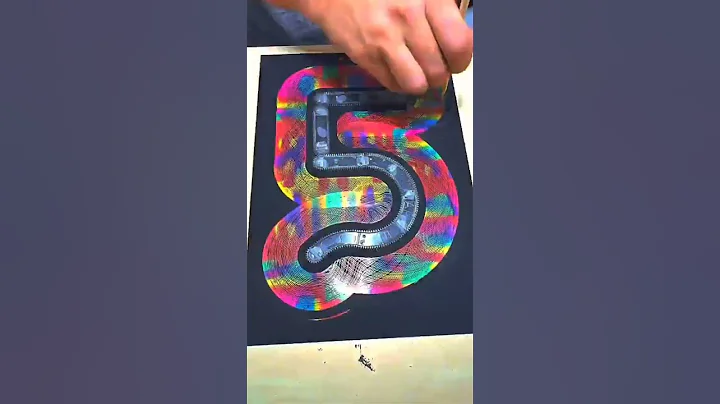 the number 5 transformed | #asmr #stisfying #colour #short #shorts #shortsfeed