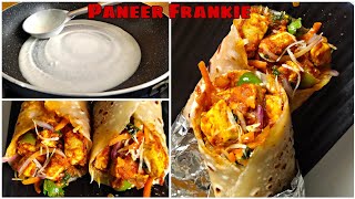 Paneer Kathi Rolls | बहुत ही आसान तरीके से घर मे बनाये Street Style Paneer Frankie | Frankie masala