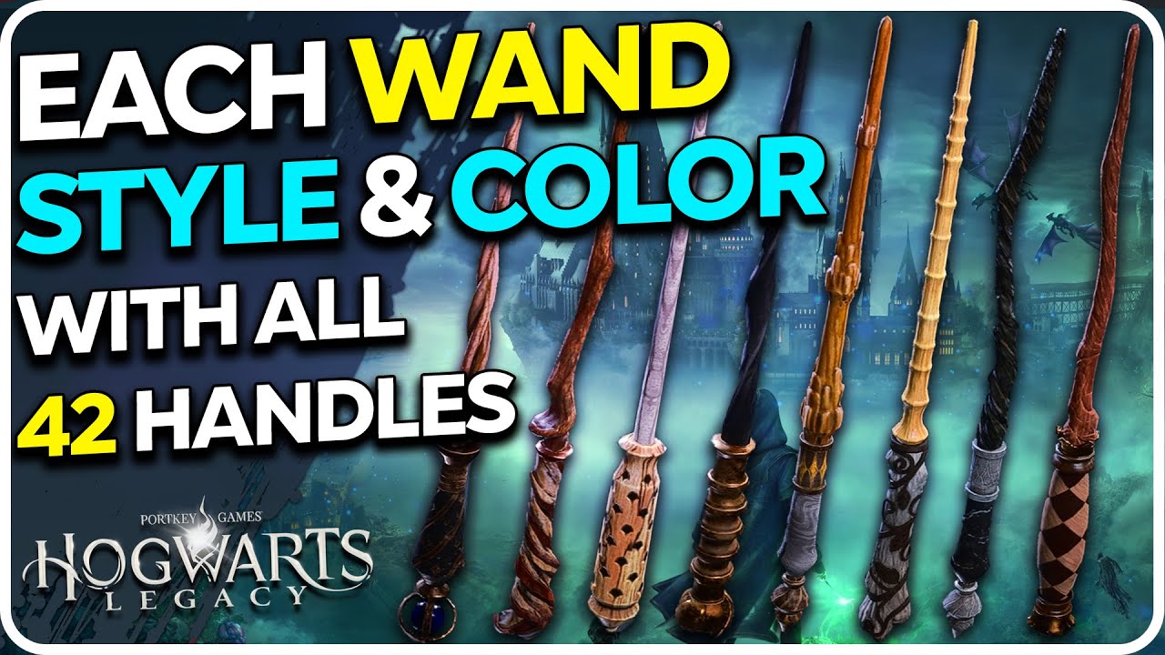 All Wand Styles, Colors and Handle Combinations Hogwarts Legacy YouTube