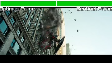 Optimus Prime Vs Sentinel Prime Vs Megatron With HealthBars HD [FINAL BATTLE] (Transformers DOTM)